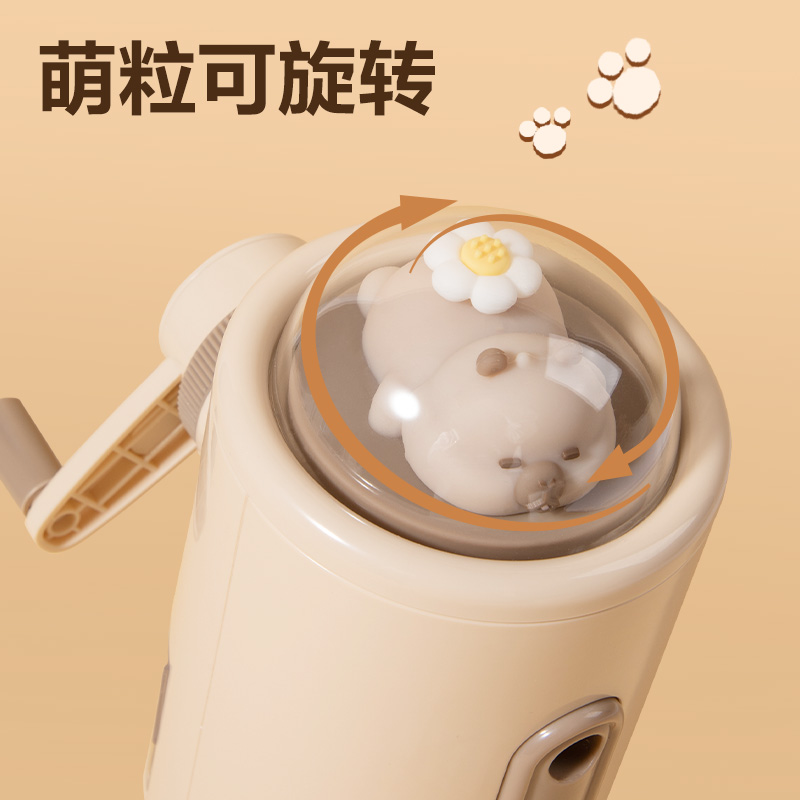 纵横BL140卡皮巴拉旋转玩偶削笔机(米色)(个)