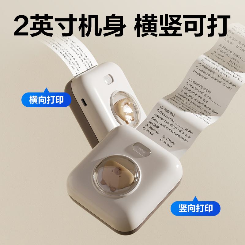 纵横X2 Pro两寸300dpi错题打印机(棕色)（台）