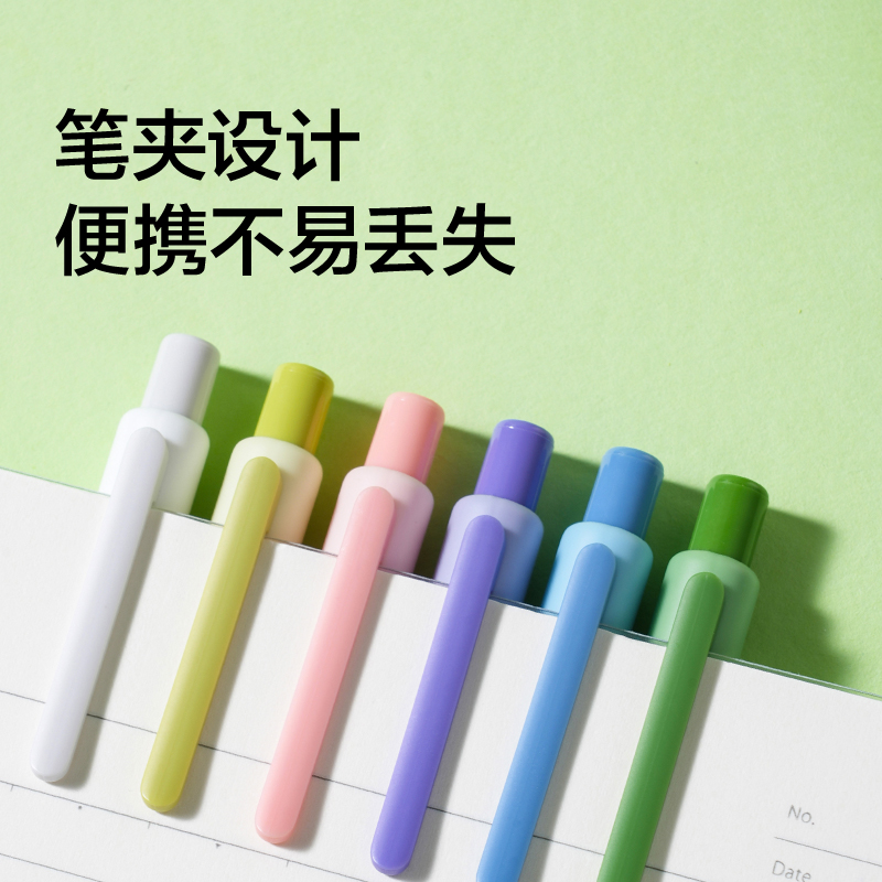 纽赛NS985-3速干按动中性笔0.5mm双球珠ST头(黑)(6支/盒)