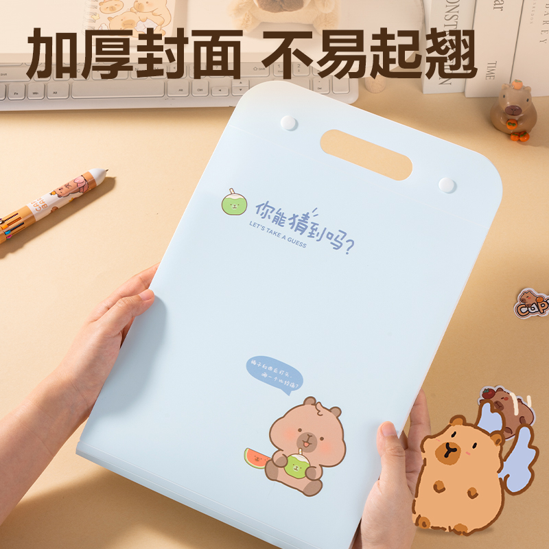 纵横BL701卡皮巴拉系列竖式13格风琴包(混)(个)