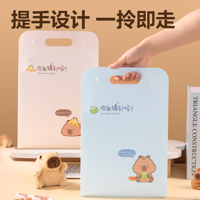 纵横BL701卡皮巴拉系列竖式13格风琴包(混)(个)