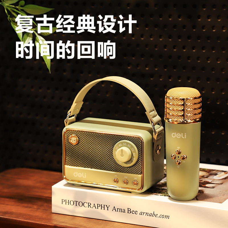 纵横LT310A复古款K歌音响(单麦)(绿)(台)