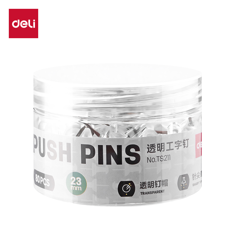 纵横TS211工字钉(透明)(筒)