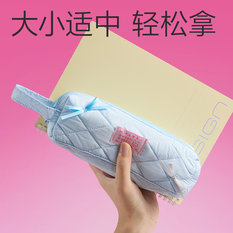 纵横BC497少女风双拉链大方包笔袋(混)(个)
