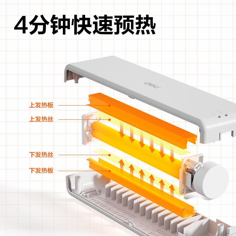 纵横33939S个人塑封机(白)(台)