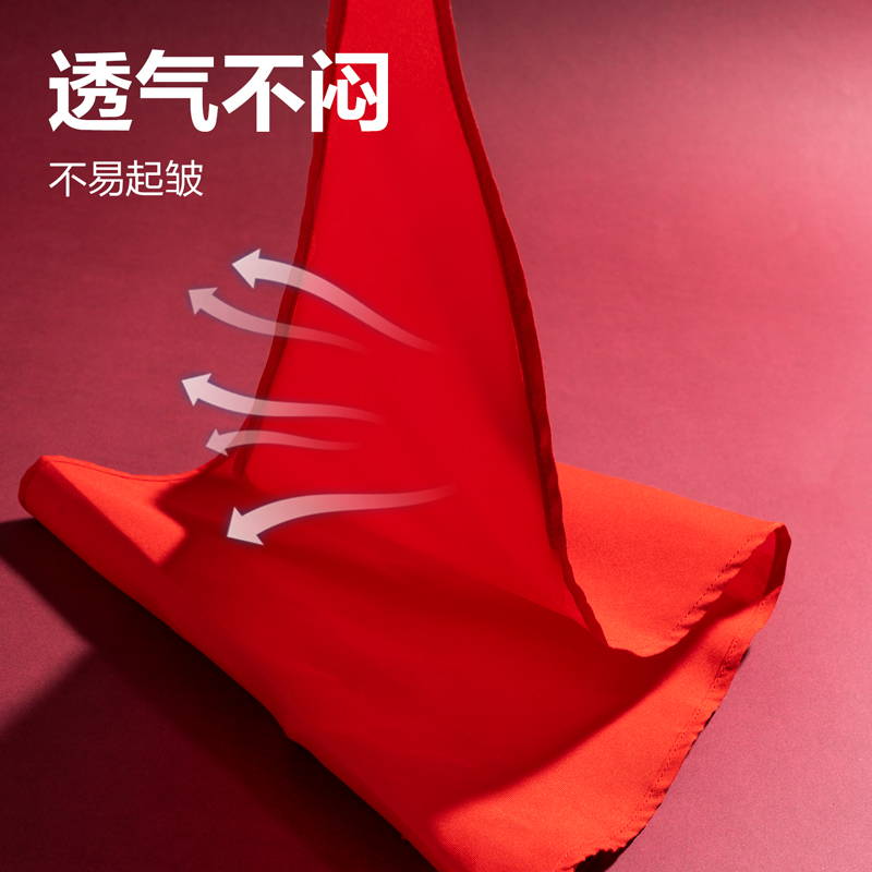 纵横LZ501经济型涤纶红领巾1.2m(红色)(1条/袋)