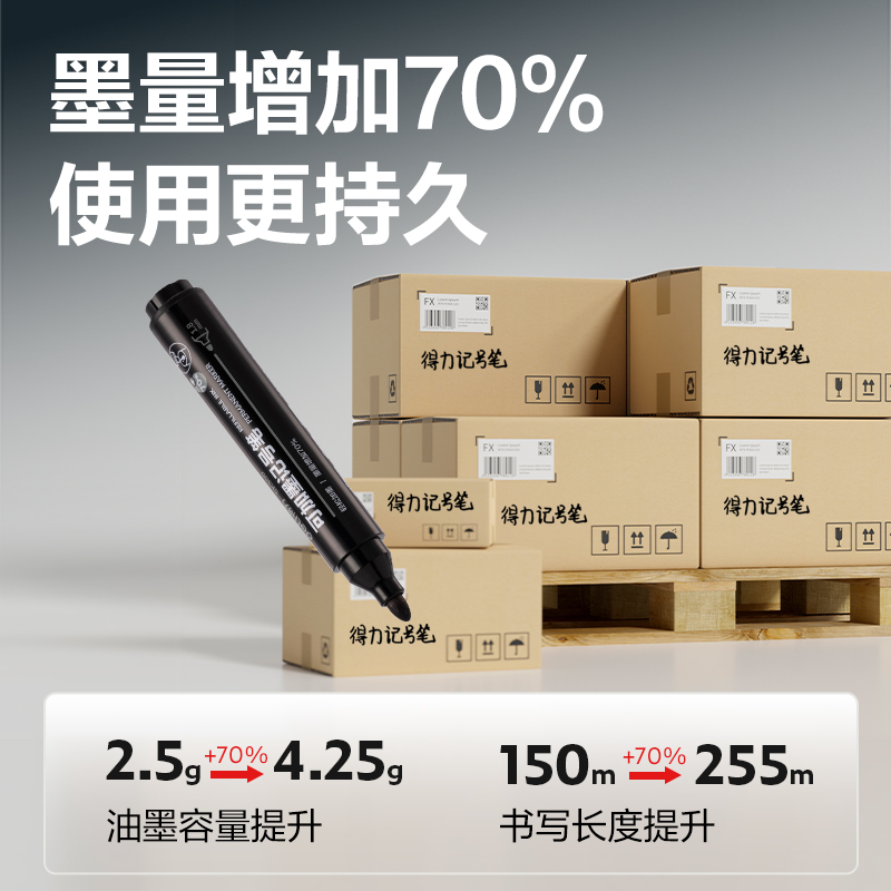 纵横SK300大容量可加墨记号笔(红)(支)