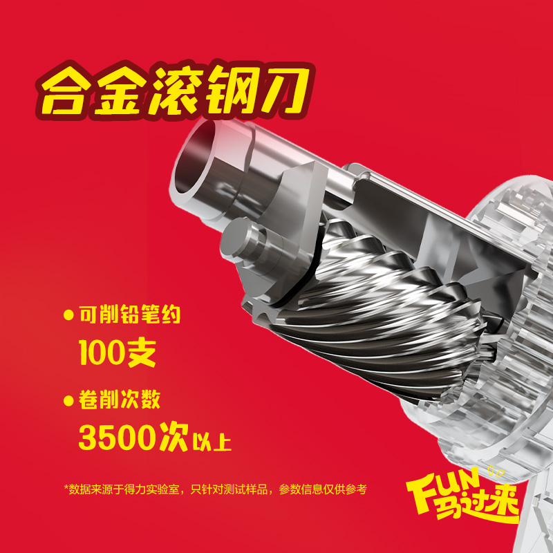 纵横MAN033旋转玩偶手摇削笔机(蓝)(个)