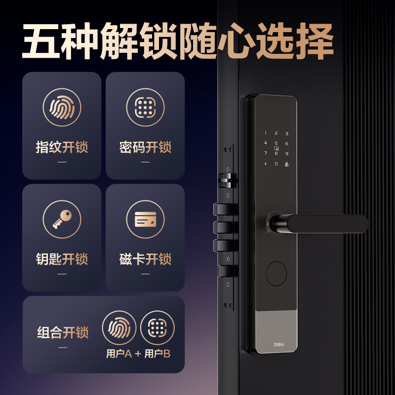 纵横AL310门禁设备及配件智能门锁(黑)(台)
