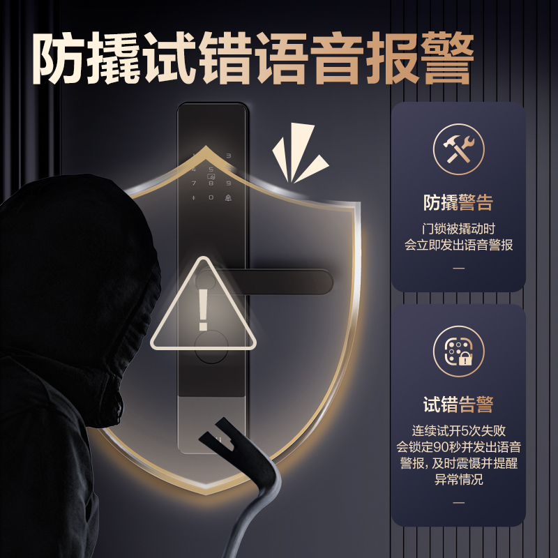 纵横AL310门禁设备及配件智能门锁(黑)(台)