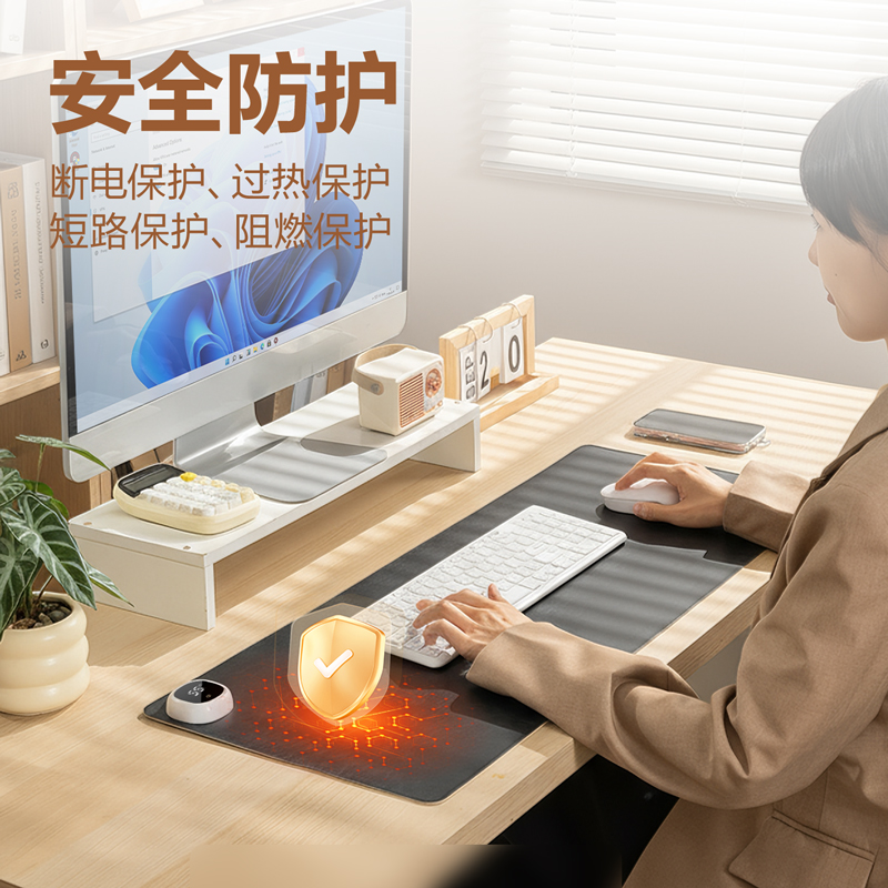 纵横TF602暖手桌垫80*32cm(灰)(张)