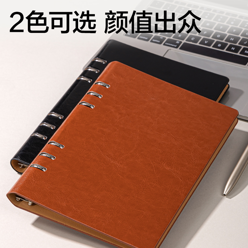 纵横BP10商务活页皮面本-A5-80张(黑)(本)
