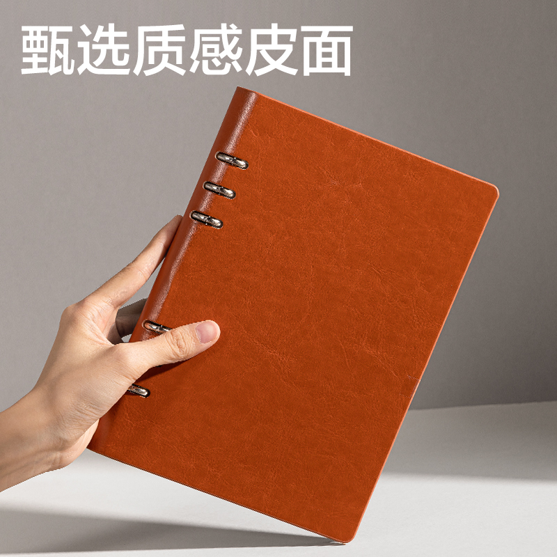 纵横BP10商务活页皮面本-A5-80张(黑)(本)