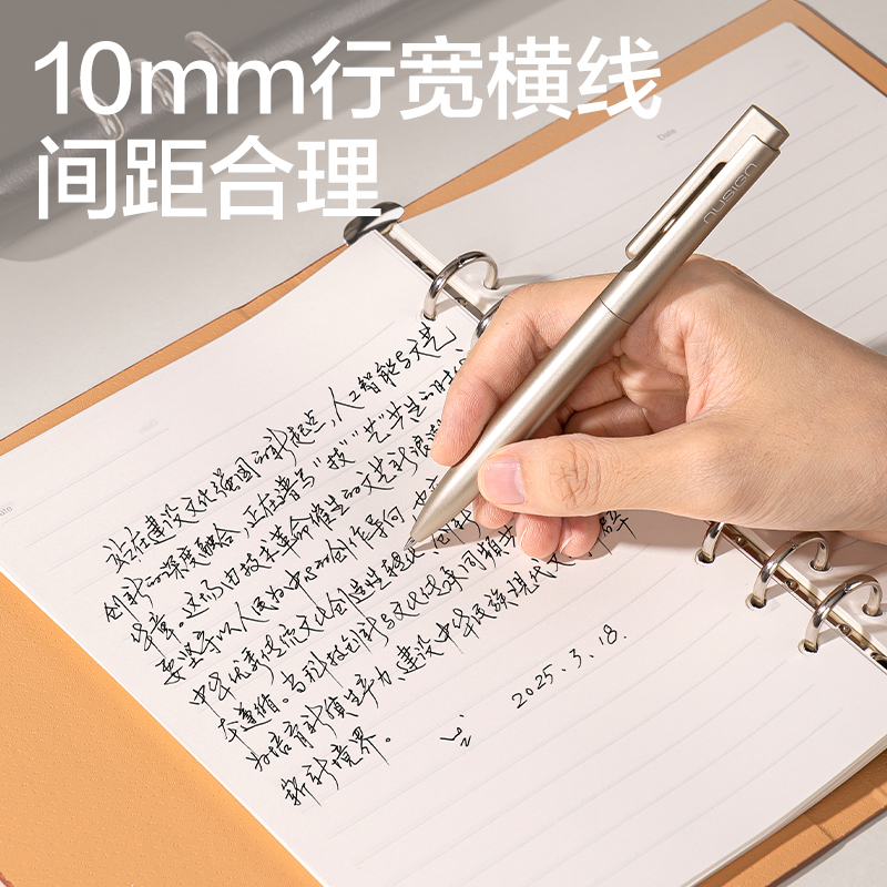 纵横BP10商务活页皮面本-A5-80张(黑)(本)