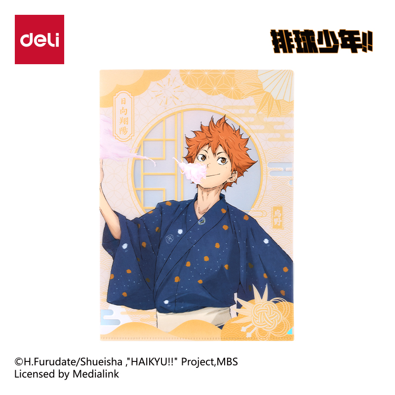 纵横SN701排球少年2入文件套(黄)(个)