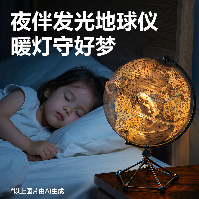 纵横LG115-20C透明地球仪-20cm太空人款(混)(盒)