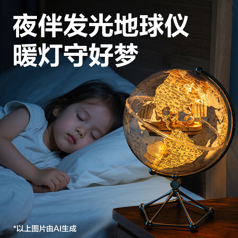 纵横LG116-20C透明地球仪-20cm帆船款(混)(盒)