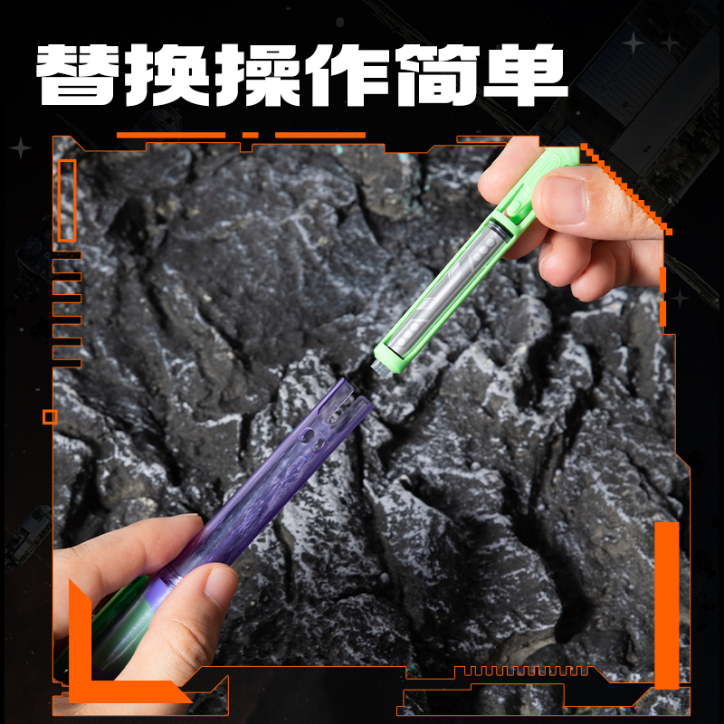 纵横SS029六边形战士墨能舱易水洗学生钢笔墨囊(黑)(10支/盒)