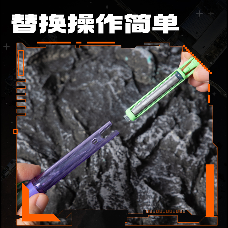 纵横SS029六边形战士墨能舱易水洗学生钢笔墨囊(墨蓝)(10支/盒)