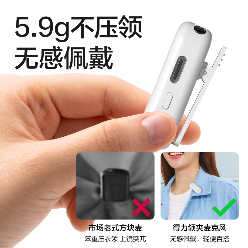 纵横MN502领夹麦克风(白)(台)