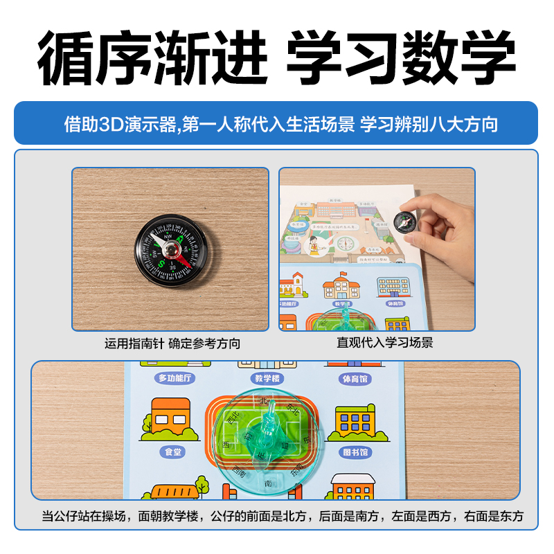 纵横YX544学具方向与位置套装(混)(盒)