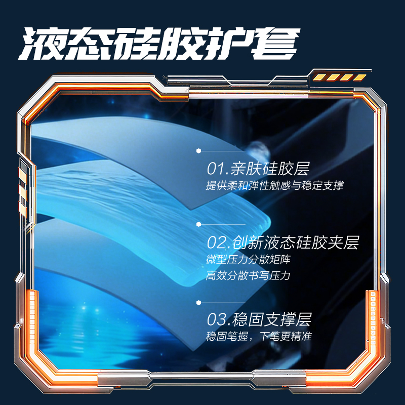 纵横SS007六边形战士羽鳞卫液态硅胶速干中性笔0.5mm双珠ST头(黑)(支)