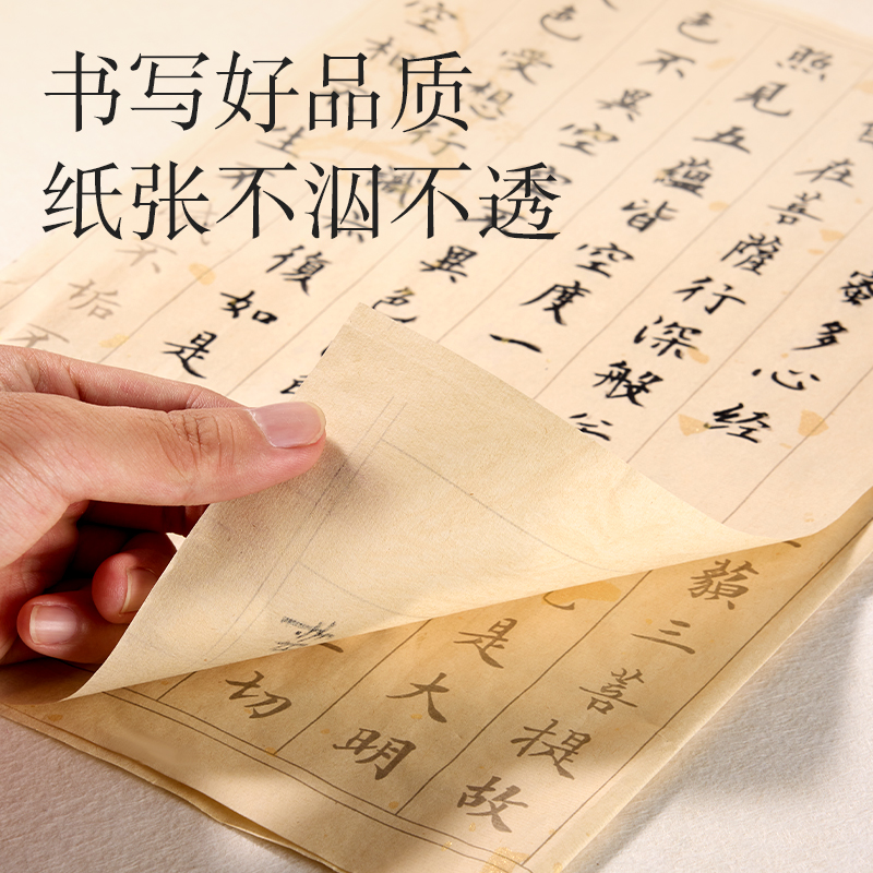 纵横HW431钢笔式毛笔静心抄经套装-心经(混)(袋)