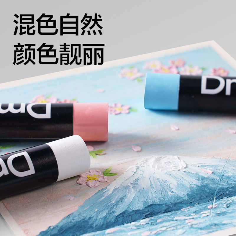 dmast丹途RY100-24重彩油画棒(马卡龙色)(24色/盒)