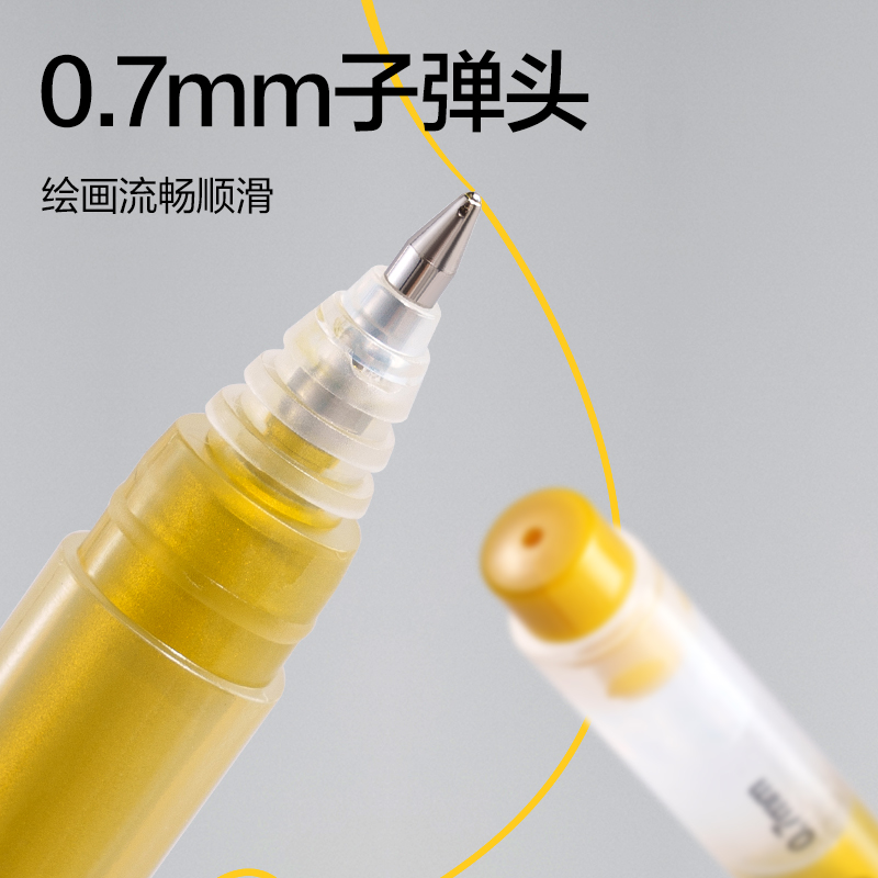 dmast丹途RM302_三角杆金色高光笔（金色）(单支)