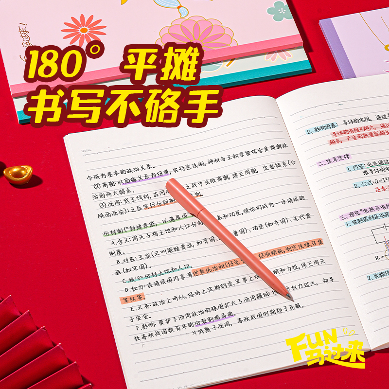 纵横MAN014无线装订本-B540张(Fun马过来)(本)