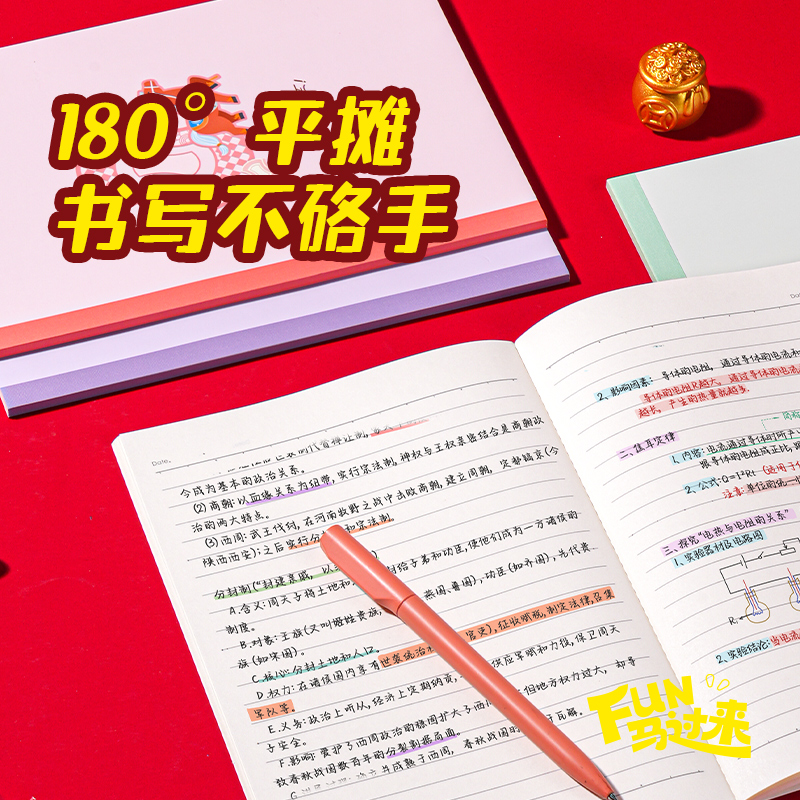 纵横MAN013无线装订本-A540张(Fun马过来)(本)