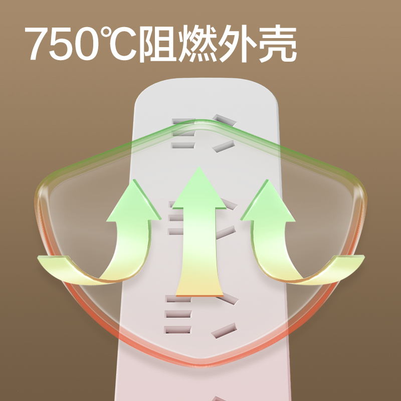 纵横LU1040(1.8)雅白系列延长线插座_4组_1.8米_PE袋(白)(个)