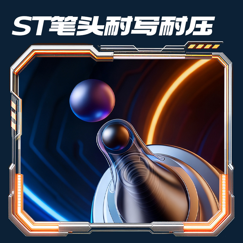纵横SS011-2六边形舰队速干中性笔0.5mm双珠ST(黑)(2支/盒)(蓝白
