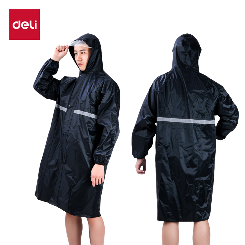 纵横LQ633牛津布连体雨衣-均码(黑)(1件/袋)