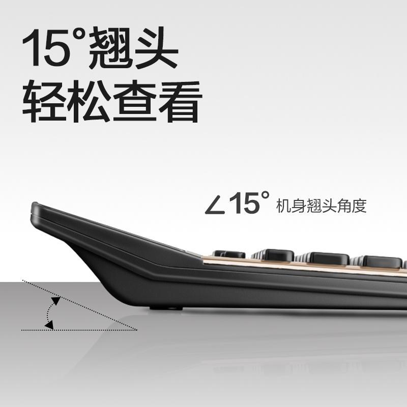 纵横TE336桌面计算器(金色)(台)
