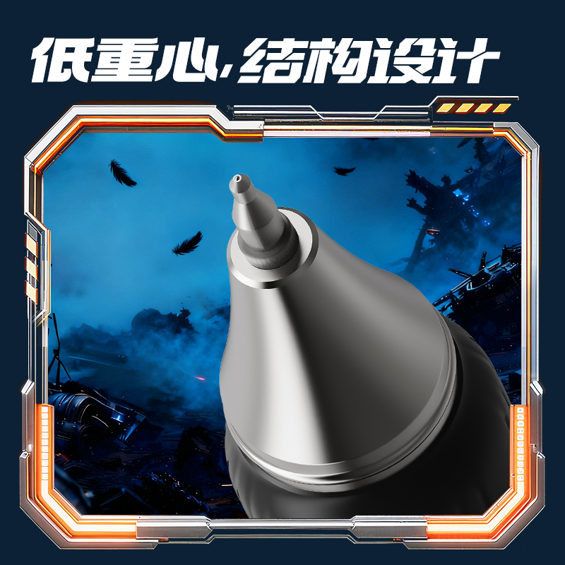 纵横SS007-2羽鳞卫液态硅胶速干中性笔0.5mm双珠ST头(黑)(2支/盒)