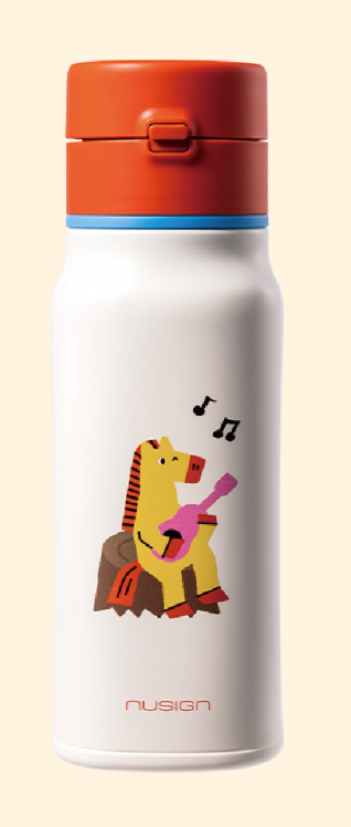 纽赛NS901-H马年限定弹盖式保温杯380mL_316L(红)(个)