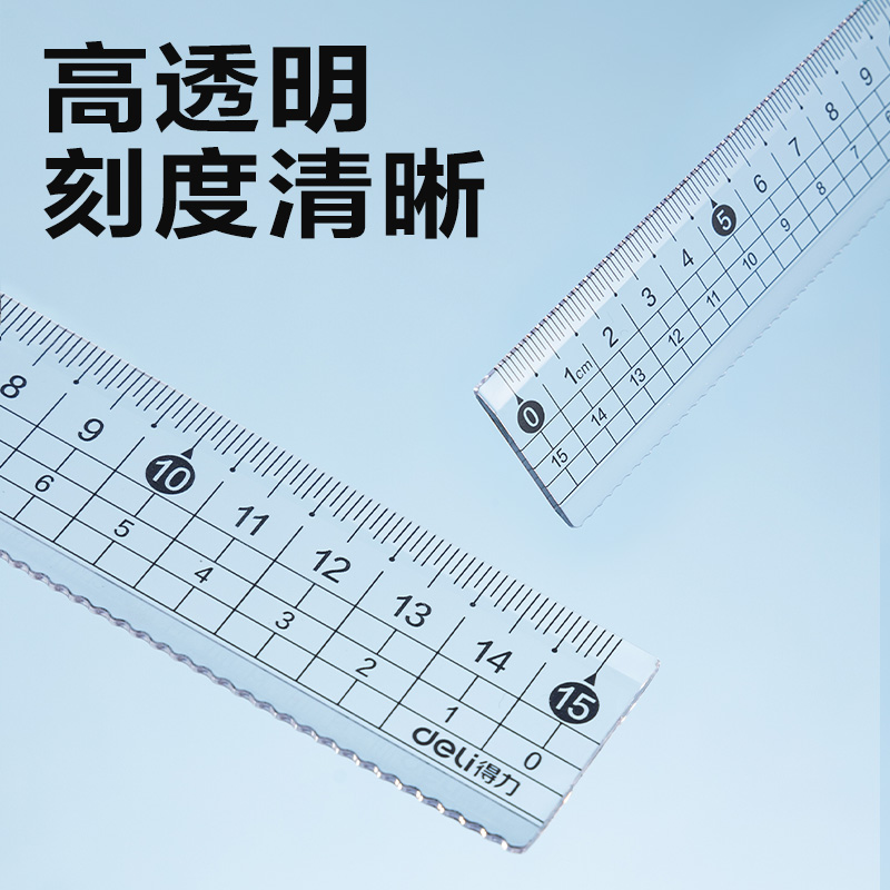 纵横VC230简约防断套尺15cm(透明)(套)