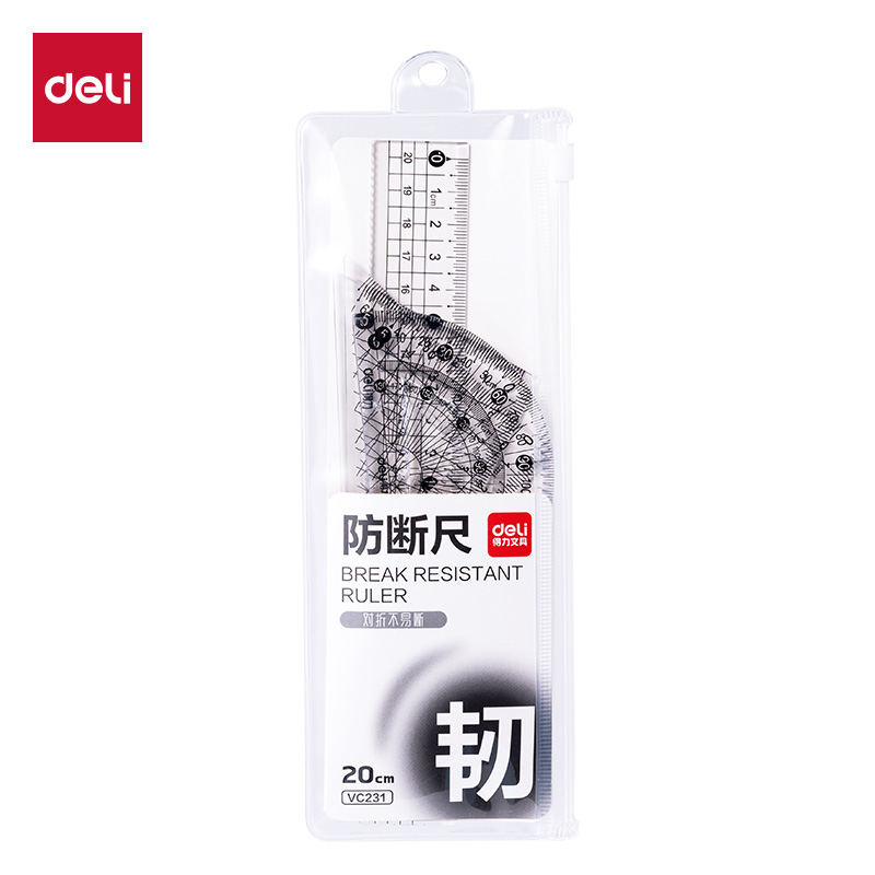 纵横VC231简约防断套尺20cm(透明)(套)