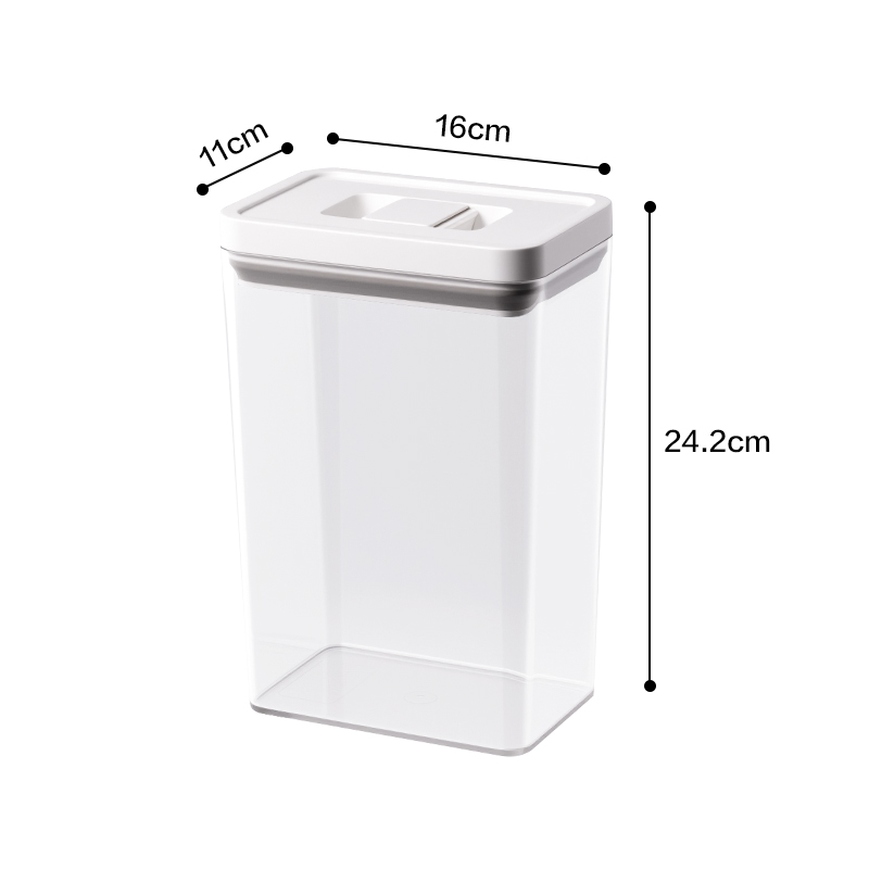 纵横XDM114按压密封盒(2.8L)(透明)(个)