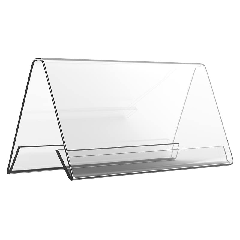 纵横DP735V型桌牌(透明)(200mm*100mm)(个)