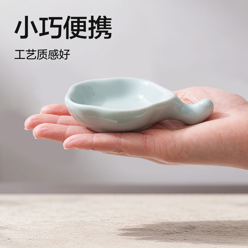 纵横HW719-B陶瓷梅花墨碟(蓝)(个)