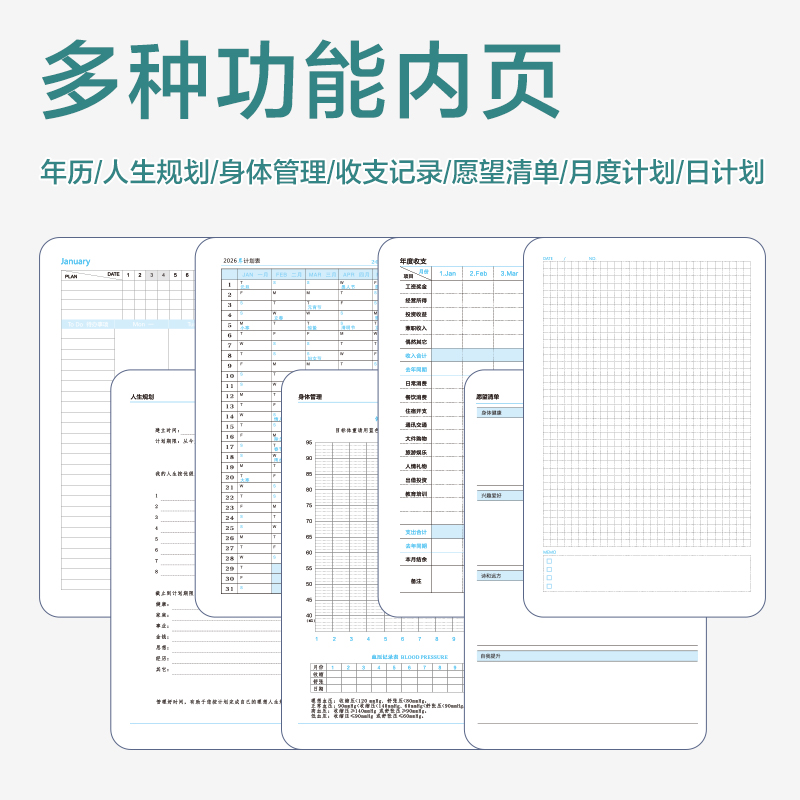 纵横BP101日程皮面本-206x141mm- 200张(米色)(本)
