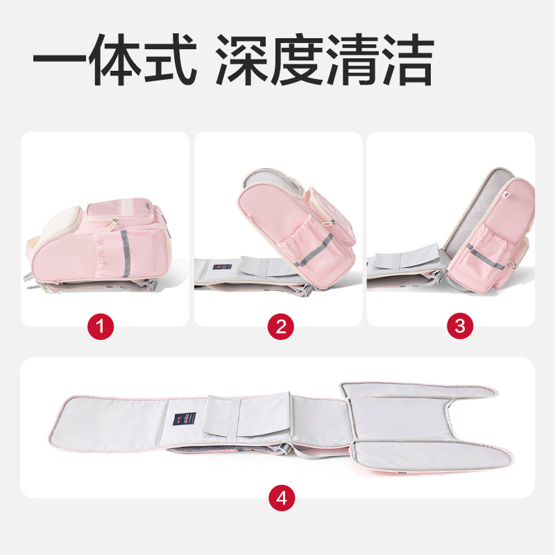 纵横BB223大前袋学院风书包(粉)(个)