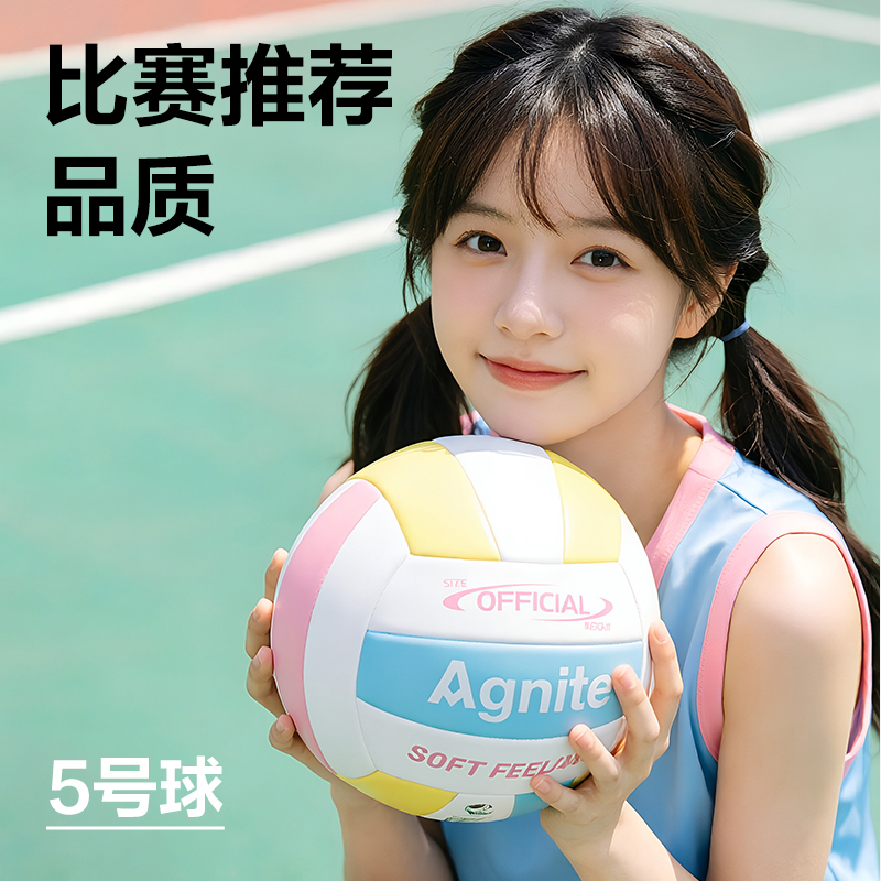 安格耐特FD303花色5号PVC机缝排球(混色)(个)