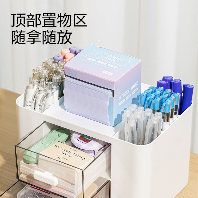 纵横PK138桌面收纳盒(白)(盒)