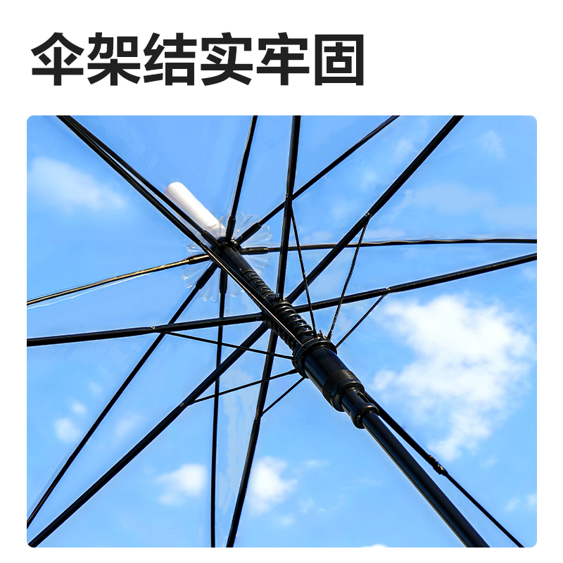 纵横LY500透明长柄伞(透明)(把)
