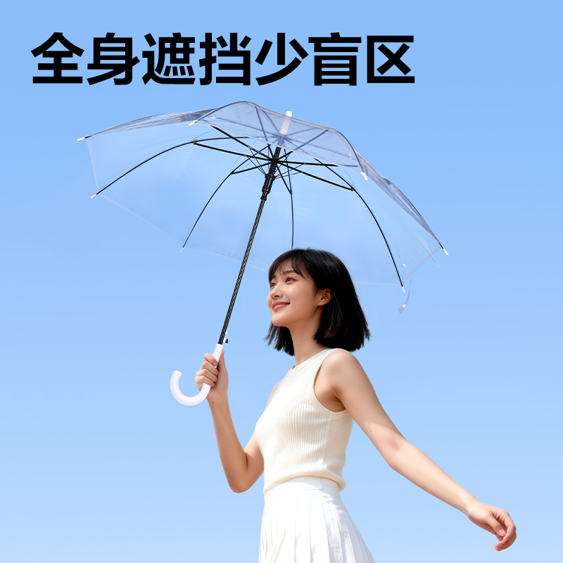 纵横LY500透明长柄伞(透明)(把)