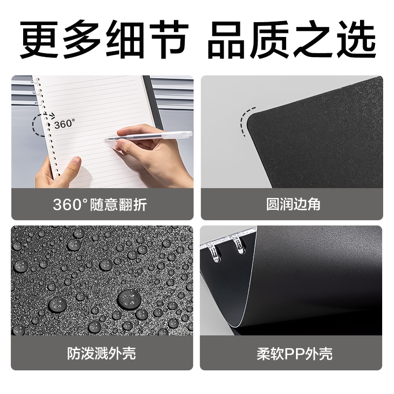 纵横BDHA5-30三孔可开合活页本-A5 40张 (透明)(本)