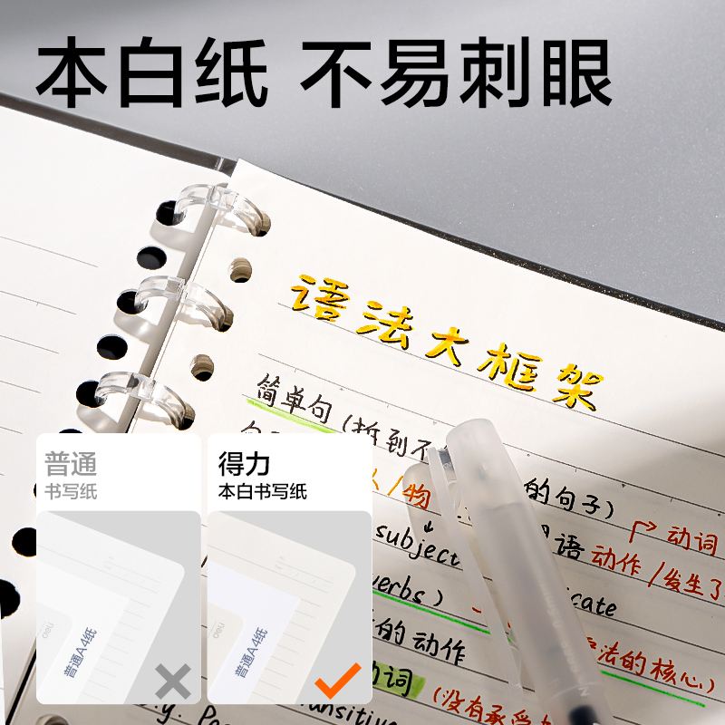 纵横BDHA5-30三孔可开合活页本-A5 40张 (透明)(本)